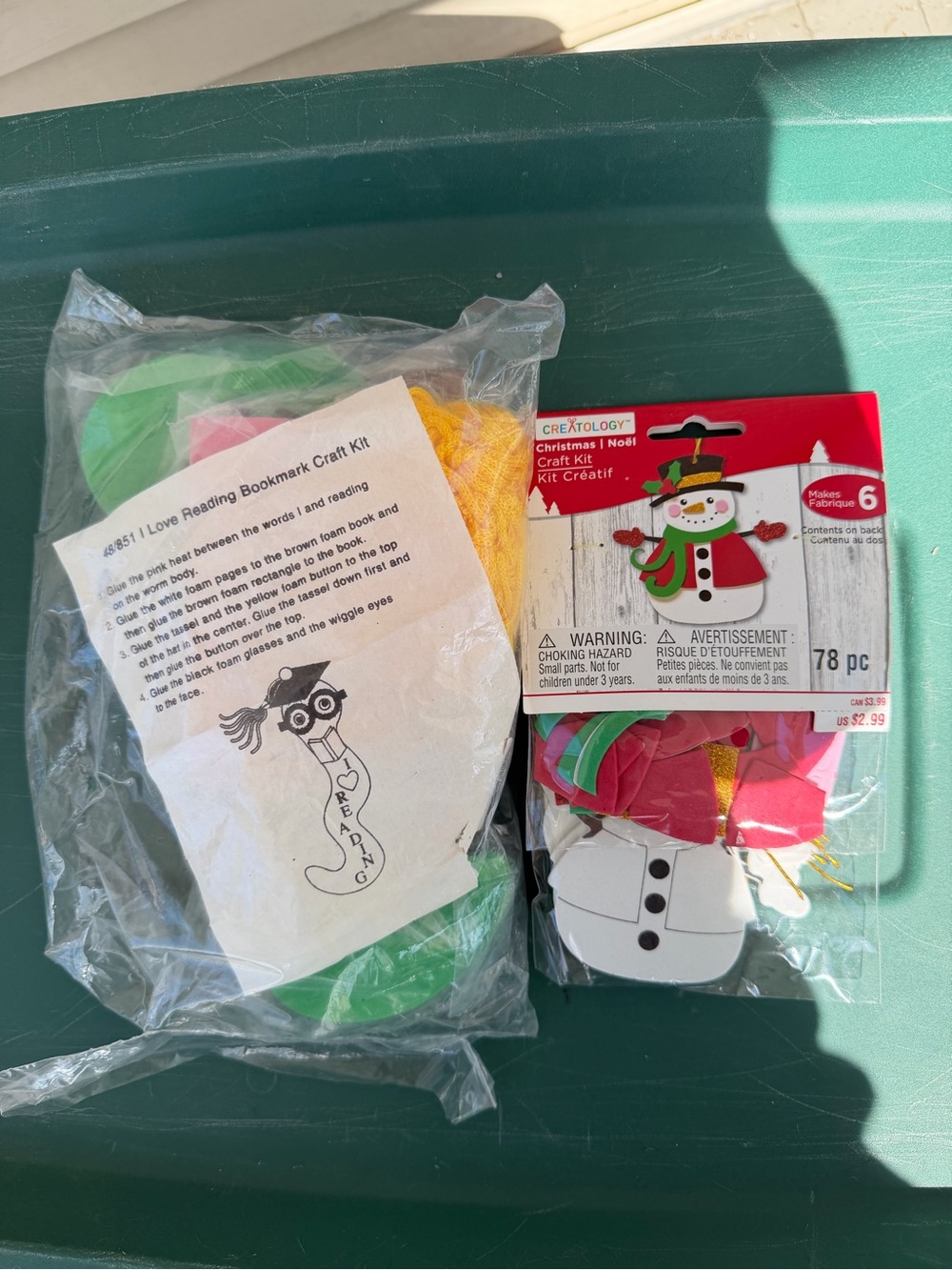 Kid’s Craft Kits - Bookmark kit and Snowman kit (New)
